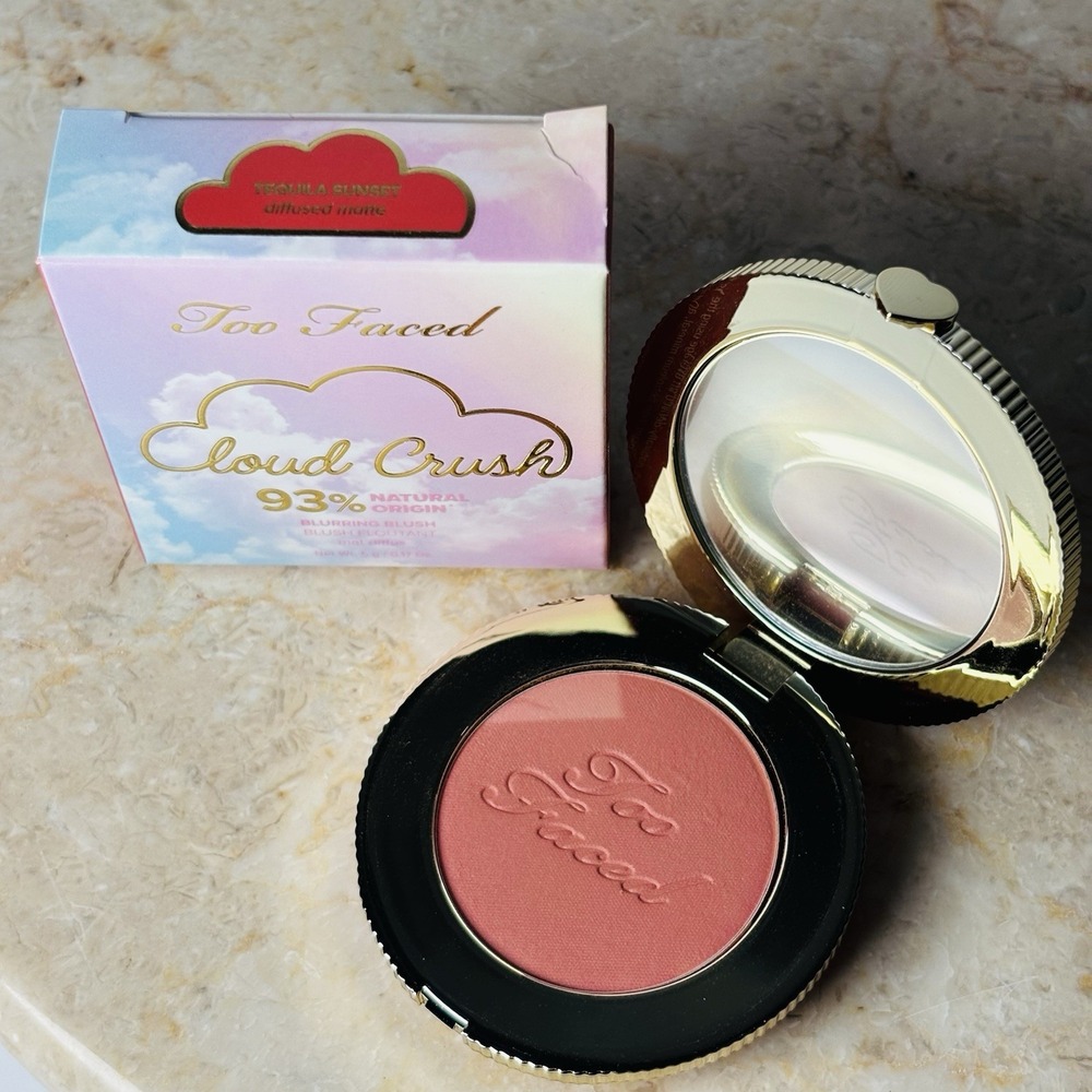 NIB Too Faced Cloud Crush Blurring Blush‎ Tequila Sunset Crush Matte